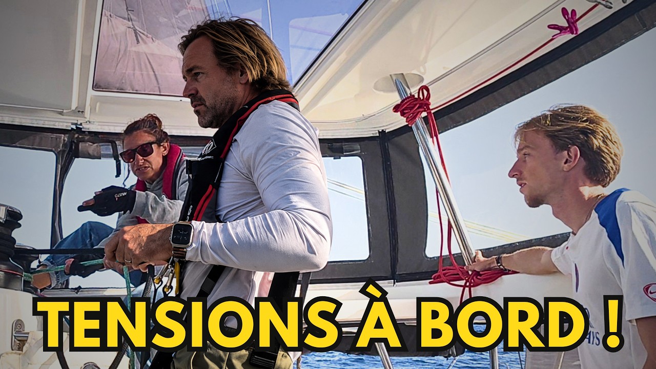 ⁣DES TENSIONS À BORD... Notre sortie du détroit de Gibraltar