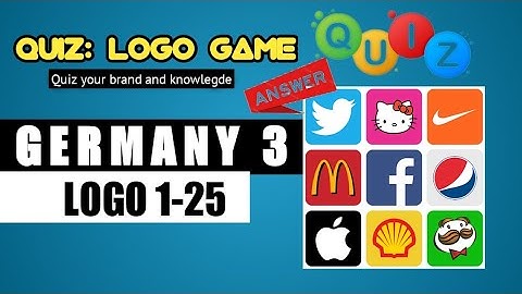 QUIZ: LOGO GAME | GERMANY 3 ANSWERS.