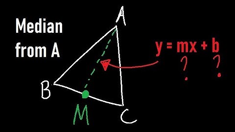 How to get equation of median