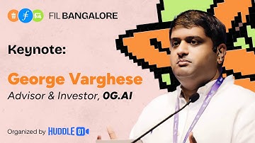 🎙️ AI x Web 3 | George Varghese, Investor & Advisor - 0G Labs @ FILBangalore 2024