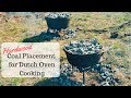 Basic Coal Placement for Dutch Oven Cooking with Hardwood