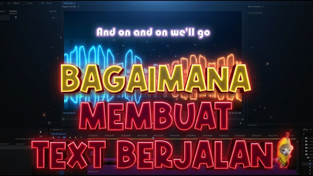 MEMBUAT VIDEO KARAOKE DENGAN TEKS BERJALAN