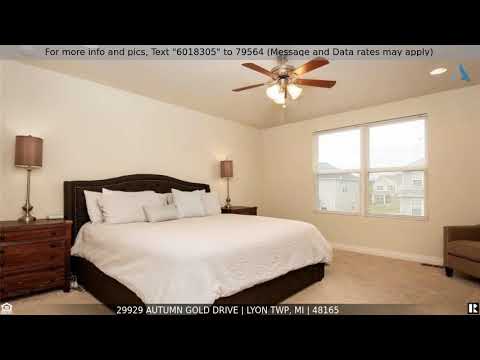 29929 AUTUMN GOLD Drive, Lyon Twp, MI home video tour