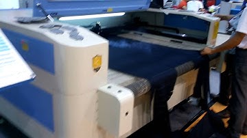 JQ fabric laser cutting machine with auto feeding whole process