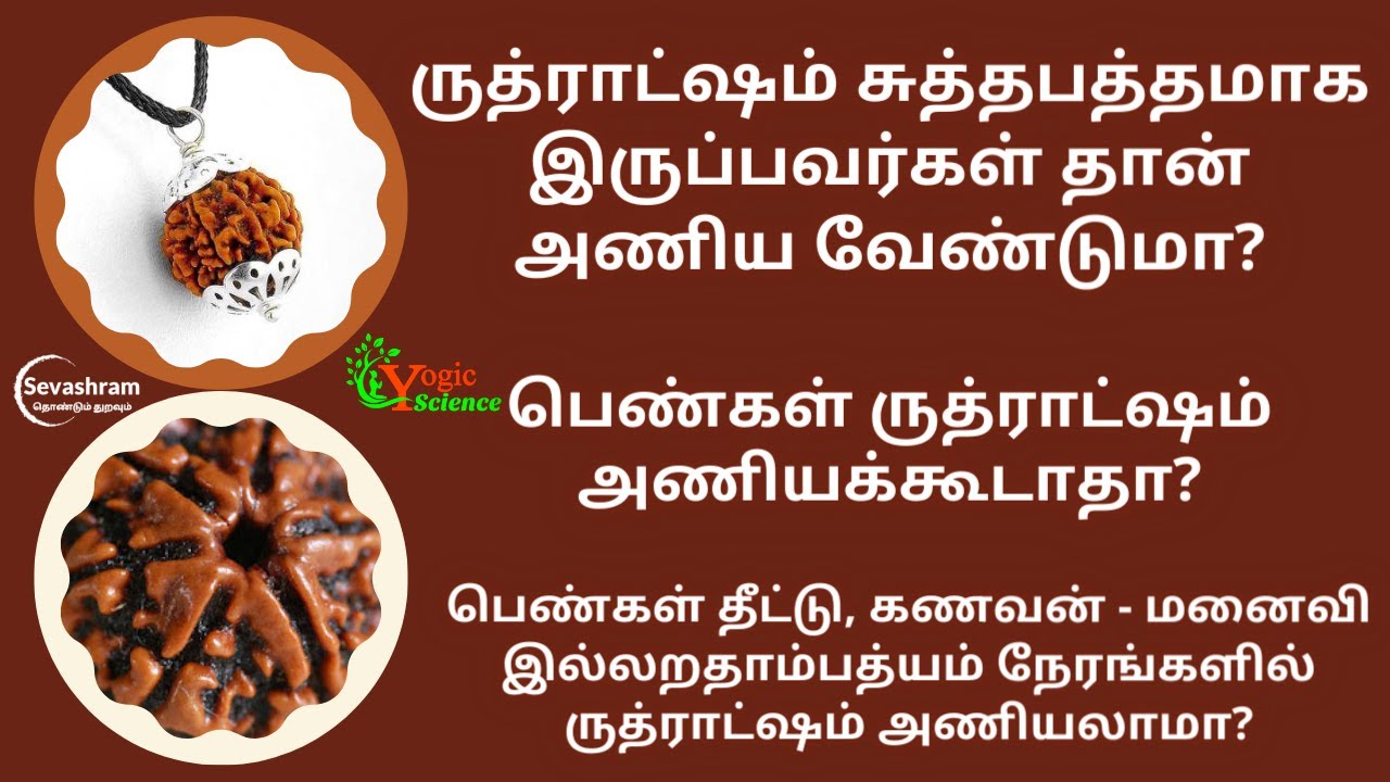 திருமணமானவர்கள் ருத்ராட்சம் அணியலாமா?, பெண்கள் ருத்ராட்சம் அணியலாமா?,  Ruthratcham in Tamil,