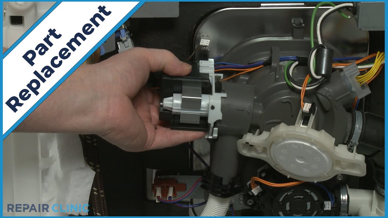 KitchenAid Dishwasher Drain Pump Replacement W11462456 YouTube