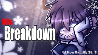 His Breakdown // FNAF +  Gacha Life 2 // Afton Family ☘️