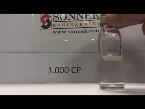 SONNEK viscosity guide \