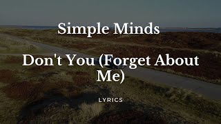 Simple Minds  Dont You forget About Me S