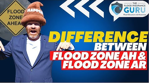What is the Difference between Flood Zone AH and Flood Zone AR?