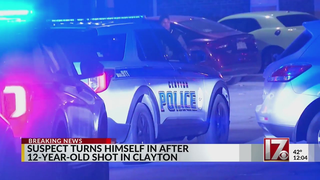 Suspect turns himself in after 12-year-old shot in Clayton - YouTube