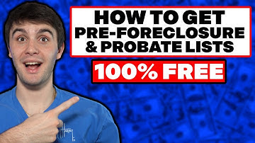 How To Get Pre-Foreclosure and Probate List for FREE! | Wholesaling Real Estate