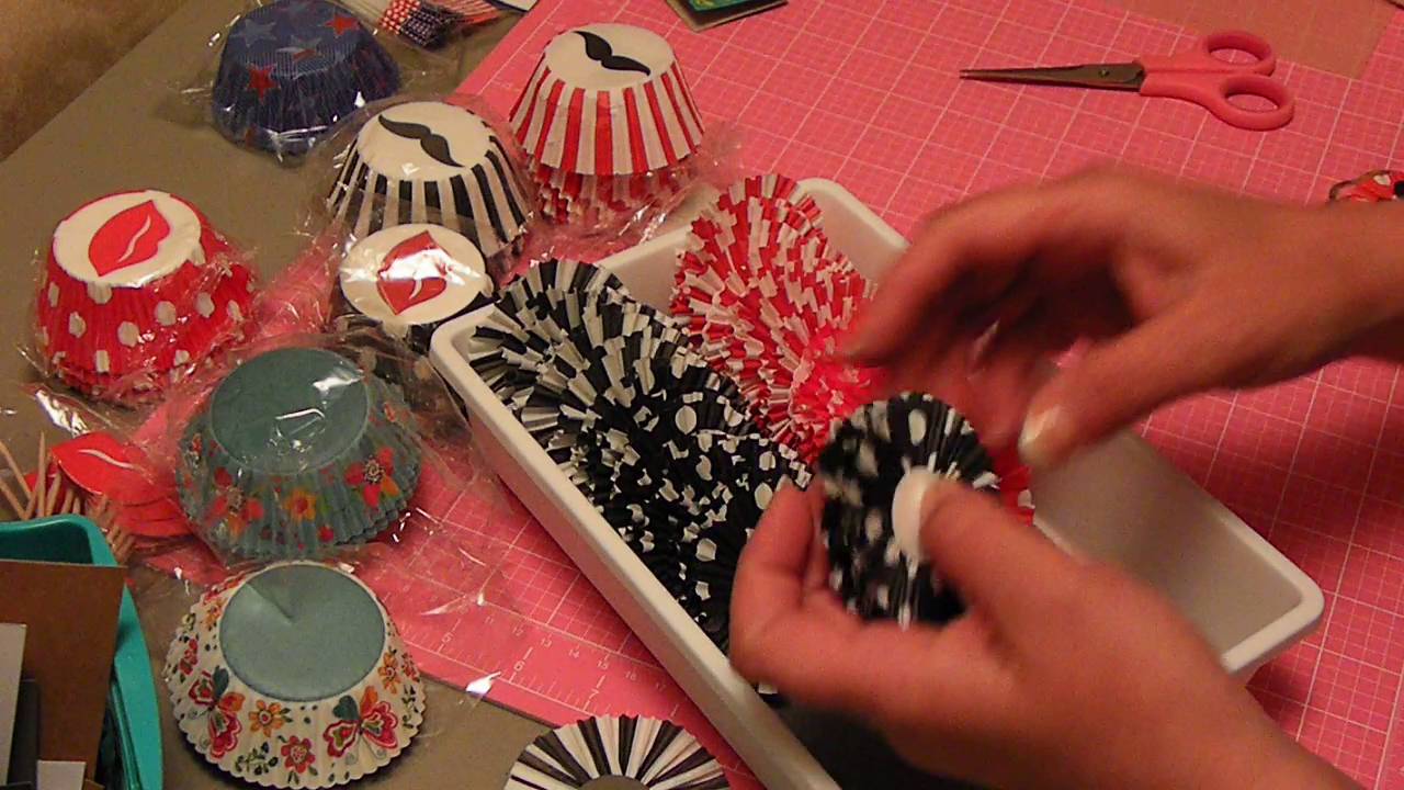 Cupcake liner rosettes tutorial