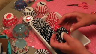 Cupcake liner rosettes tutorial