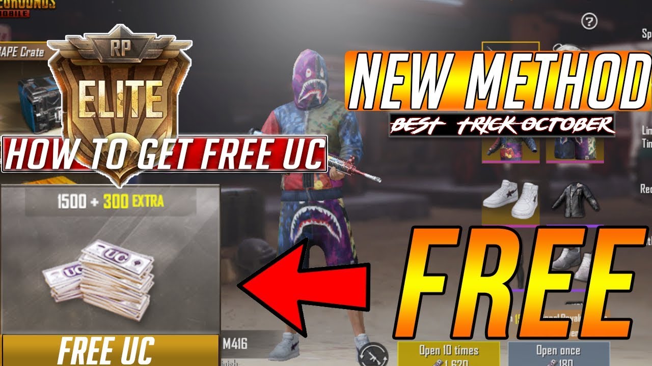 PUBG mobile: How to get free UC and Elite Pass | New trick to Get Gun skins  for free in update 0.9.0 - 