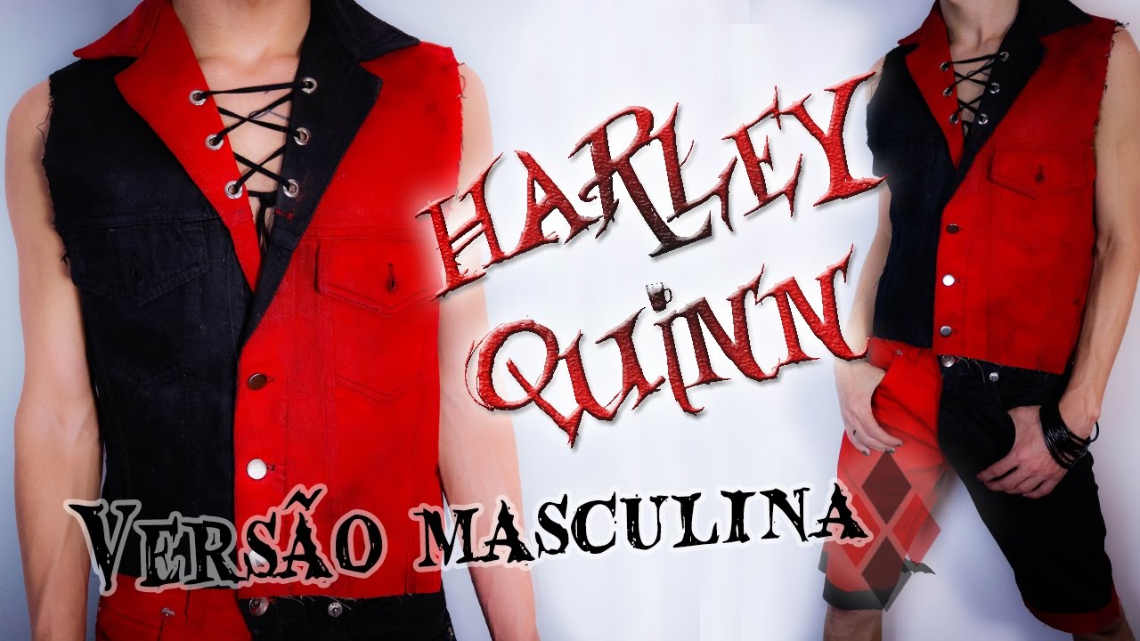 DIY - Arlequina (HARLEY QUINN) CLÁSSICA roupa completa e