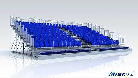 Luxe Telescopic Grandstand Seating, retractable bleachers for gymnasiums
