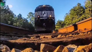 Very fast NS stack train runs over my camera!
