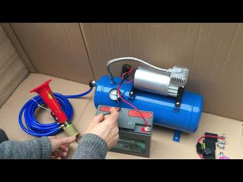 Compresseur de petite taille 12V + sifflet turc 12V 