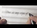 Video to accompany 'Cursive Handwriting for Adults'