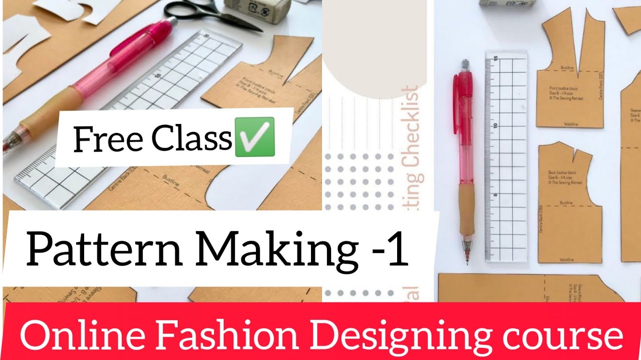 pattern making class -1 Online Fashion Designing course at home