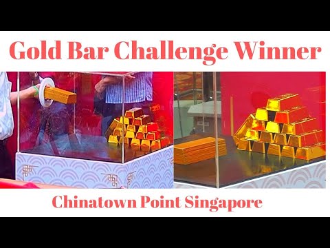 Gold Bar Challenge In Chinatown Point | Singapore Chinese New Year 2020