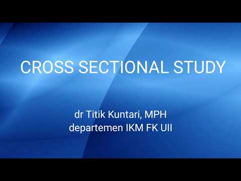 Penelitian Cross Sectional