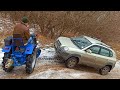 Homemade Tractor VS Hyundai Tucson Snow Off Road