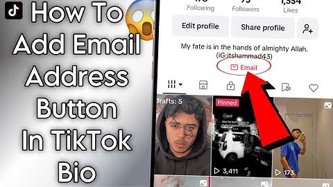 How To Add Email Address Button In Tiktok Bio | Add Email Address In Tiktok