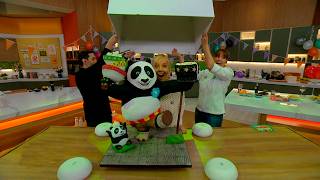 Una obra de ingeniería: la MEGA torta de KUNG FU PANDA que dejó a todos boquiabiertos