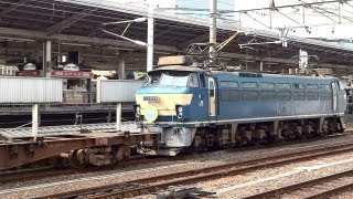 JR貨物 EF66-33 貨物列車 (1252レ 広島車両所公開ヘッドマーク) 名古屋駅