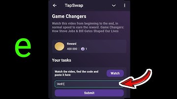 Game Changers | TapSwap Video Code | 7 November TapSwap Youtube Video Code | Game Changers