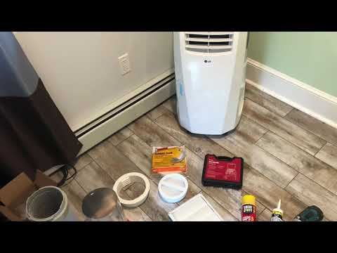 How to DIY Venting portable AC unit through wall