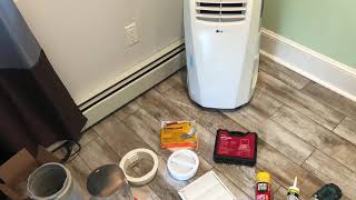 How to DIY Venting portable AC unit through wall - YouTube