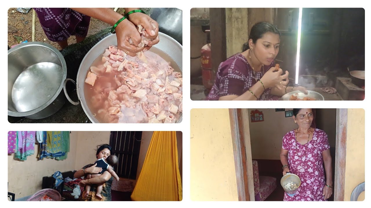 5kg ದ ಕೋರಿ ಪುಳಿಮುಂಚಿ ಸುಕ್ಕ 😋... ಅಮ್ಮನ ಕೈರುಚಿ 👌🏽👌🏽