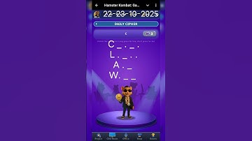 Hamster kombat| Dev Game| Daily Cipher |Solve 1000%| 22-23-10-2025 |#hamsterkombat |