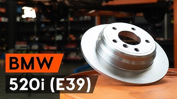 How to change rear brake discs / rear brake rotors on BMW 520i (E39) [TUTORIAL AUTODOC]