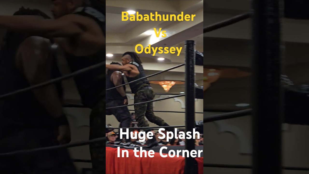 Battle of the big men. Babathunder taking on Odyssey at Atomic Legacy Wrestling 8 year Anniversary