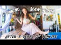 VAN TOUR 2019 | after 5 years + 5 TINY HOMES | Sprinter Van Conversion