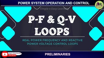 PF and QV Loops | Real power Frequency | Reactive power Voltage control | Power system operation