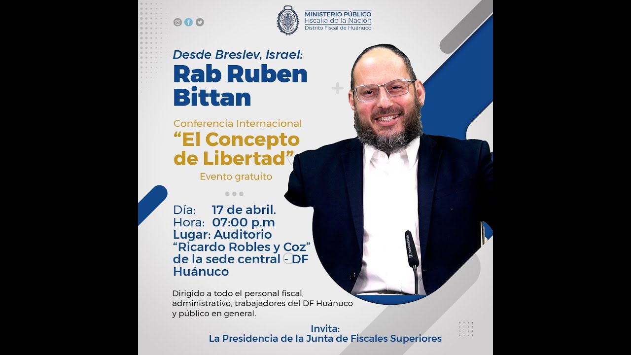 EL CONCEPTO DE LA LIBERTAD - RAB. RUBEN BITTAN - YouTube