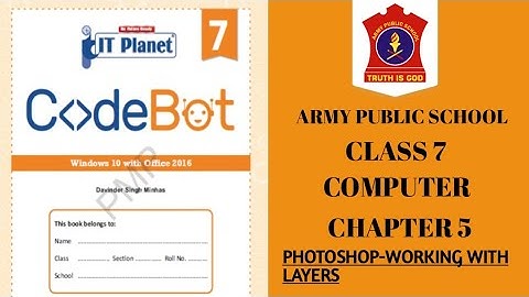 APS IT PLANET class 7 Computer | Chapter 5 | PHOTOSHOP - WORKING WITH LAYERS |  @nksclasses