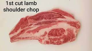 How to pickout shoulder lamb chops. #lamb #shoulderlamb #american #lambchops