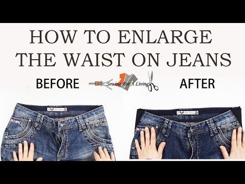 Hur man förstorar midjans storlek på jeans
