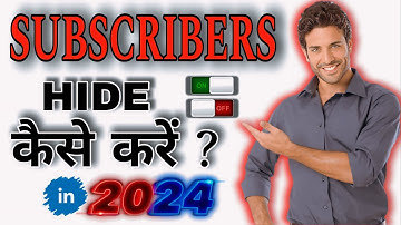 How to Hide Subscribers On Youtube ? in 2024 #TTHO