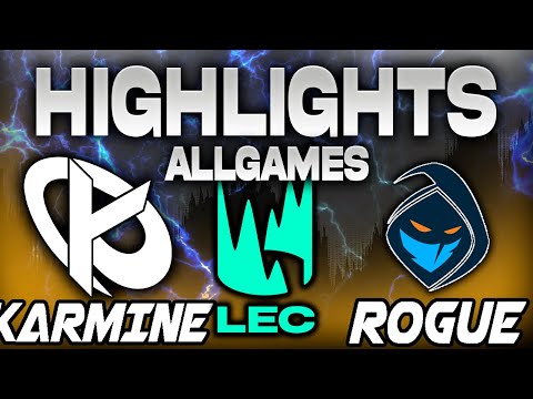KARMINE CORP VS ROGUE ALLGAMES HIGHLIGHTS LEC PRIMAVERA 2025 - LEAGUE OF LEGENDS - JORNADA 16