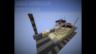 HOW TO MAKE TANKS #3 [M1A1 Abrams] - Minecraft 1.12