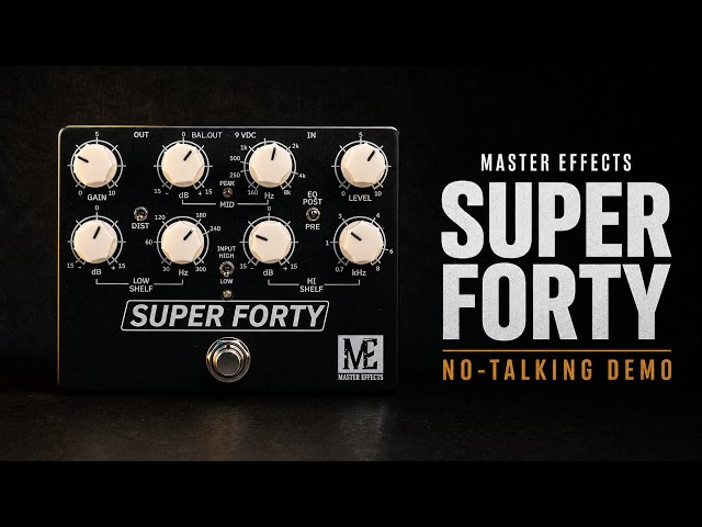 Master Effects Super forty ベースプリアンプ Master Effects Super Forty Preamp Demo | No Talking - YouTube