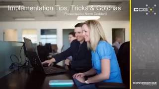 Cognos Implementation Webinar
