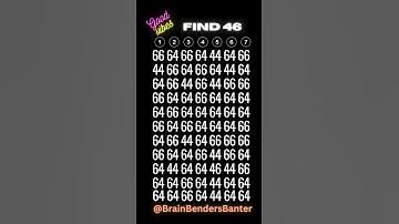 HARD Spot It Speed Challenge! 7 Seconds! Go! #shorts #numberspuzzle #iq